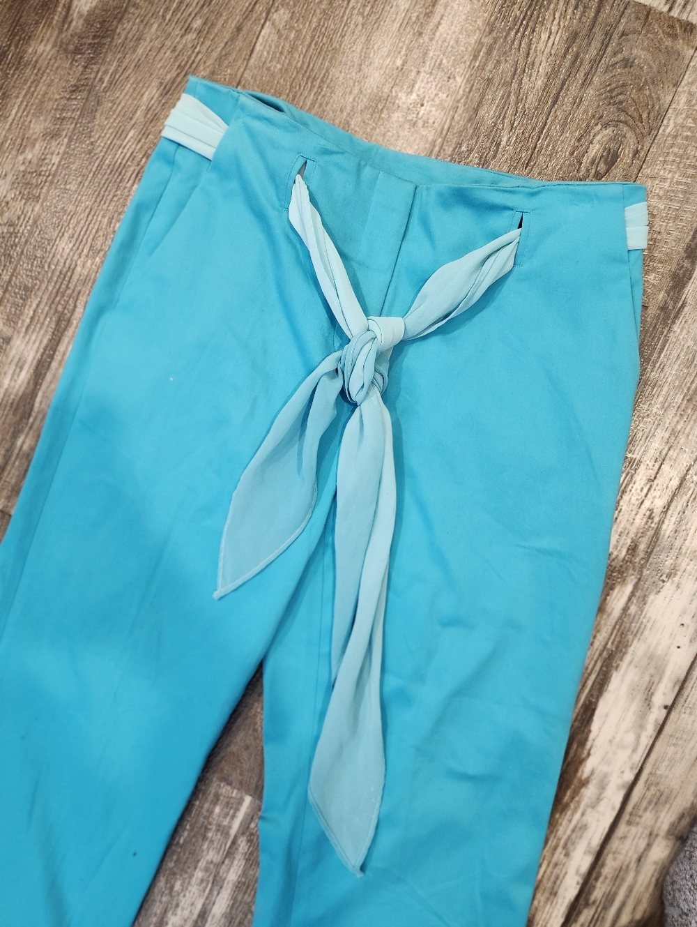 (2) Worthington Stretch Chic Tie Waist Women's Size 6 Cropped Cotton Pants - Picture 10 of 12